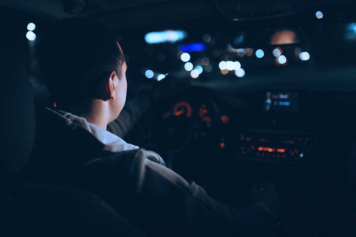 Chauffeur de taxi, la nuit